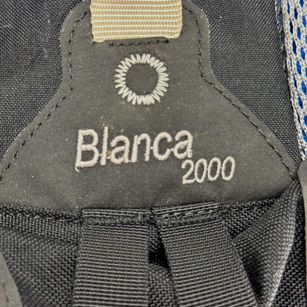 Kelty Blanca 2000 Backpack Blue Black Hiking Techwear Gorpcore Daypack Cover